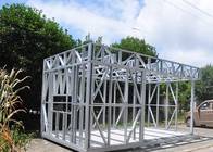 Light Steel Frame Custom European Prefab White Mobile Homes  / Colorbond Roofing With Moistureproof / Wooden Cladding