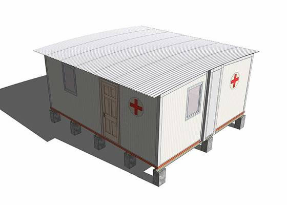 Camp épidémique mobile d'hôpital de campagne de secours portatif anti avec le mur de panneau "sandwich"