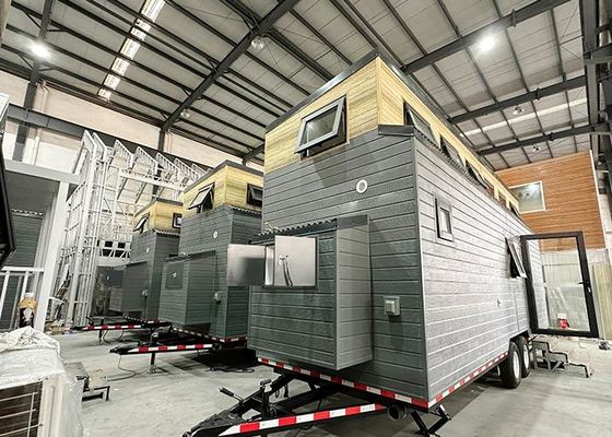US Towable Prefab Tiny Home – Compact Living Space On Wheels Whit Light Steel Frame