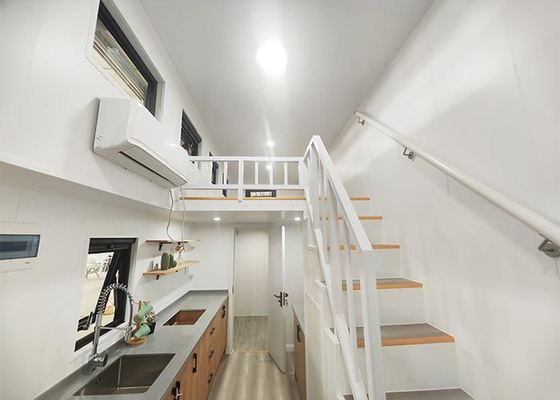 Modern Light Gauge Steel Prefabricated Tiny Cabin Tiny House On Wheels Casas Diminutas