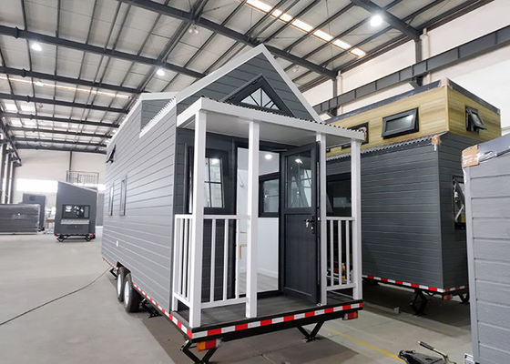 Furnished Prefab Modular Tinyhouse On Wheels Easy Transport  Modern Tiny Home