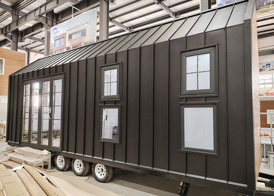 US/AS Prefab House Modular Home Tiny House On Trailer With Ligth Steel Frame
