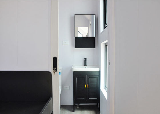 Luxury Glamping Prefabricated Houses Custom  Tiny House On Wheels For Hotels / Camping / Rental