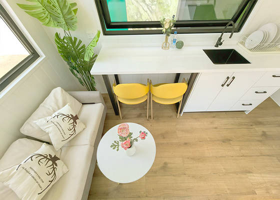 Hot Selling Modular Home On Wheels Prefabricated Tiny Steel Structure Mobile House