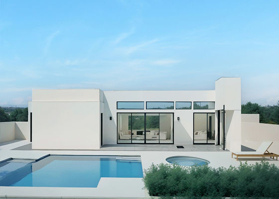 Prefab Light Gauge Steel Frame Single Family Home Steel Kits With 3bedroom