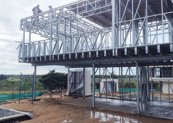 AS/US Duplex Steel Frame Ultra Modern Prefab Homes With Light Gauge Steel Framing