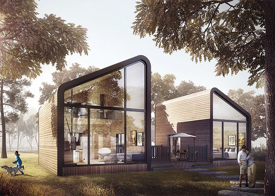 Modern Design Prefab Light Steel House Villa For Holiday Steel Home Kits Resort Hotel Custom House