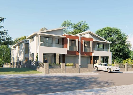 Prefabricated Luxury Duplex Villa Wiht Light Steel Framing Or Panelized System