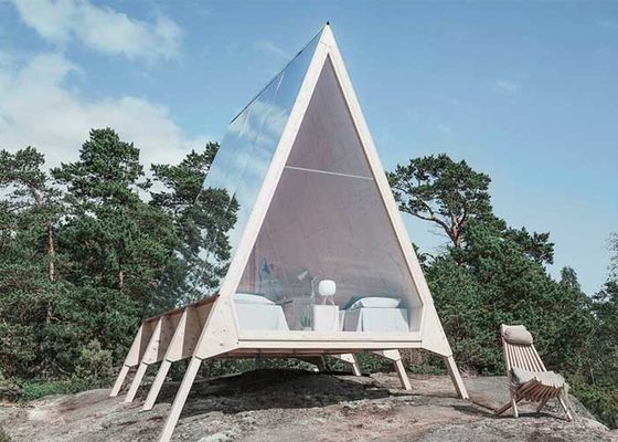 AS/NZS Prefab A Frame Hosue Studio pour le travail Vacances Cabine Hôtel Unité pour les vacances