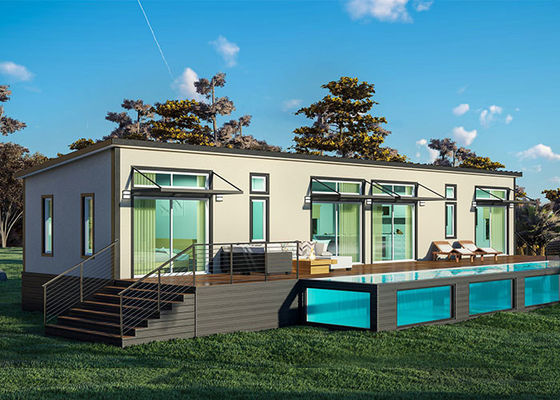 L'acier léger préfabriqué de villa modulaire de Chambre de cadre en acier léger loge des kits à construire