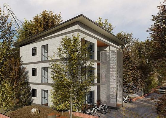 Maison préfabriquée standard NS/US en acier léger, appartement mobile, maison personnalisée avec nouveau design