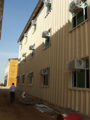 Light Steel Prefabricated House Apartment Buildings , Portable House Panelized Home Kits