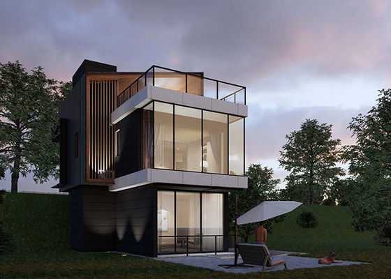 AS/NZS/USA Standard maison préfabriquée en acier léger cadre pour la vie unité hôtelière modulaire de luxe