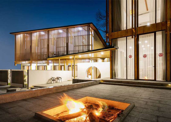 Cadre en acier léger hôtel préfabriqué maisons familiales à deux étages maisons d'assemblage rapide