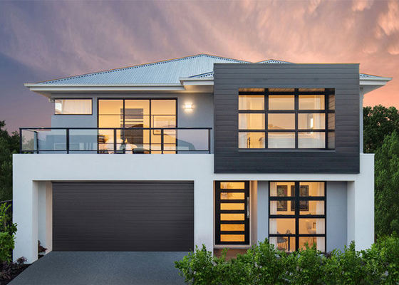 Chambre modulaire à deux étages, maison de luxe moderne.