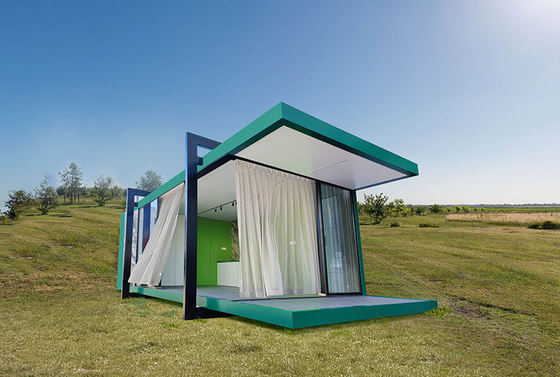 Des maisons modulaires à prix abordable avec des cabines en bois à vendre Des maisons préfabriquées modulaires avec un cadre en acier léger