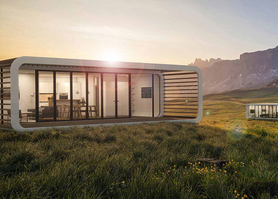 Cadre en acier léger préfabriqué Bungalows sous-marins Unité modulaire d'hôtel Lodges Cabine