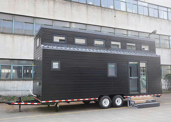 Maison Odular Petite maison sur roues avec remorque pour Airbnb Structure en acier léger préfabriquée