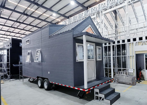 Maison préfabriquée US Standard Pas cher maison à deux étages petite maison sur roues