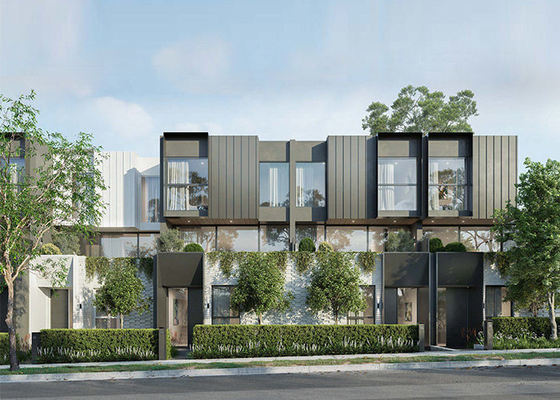 Au / NZs / USA bâtiment préfabriqué standard maisons modulaires maison préfabriquée structure en acier léger