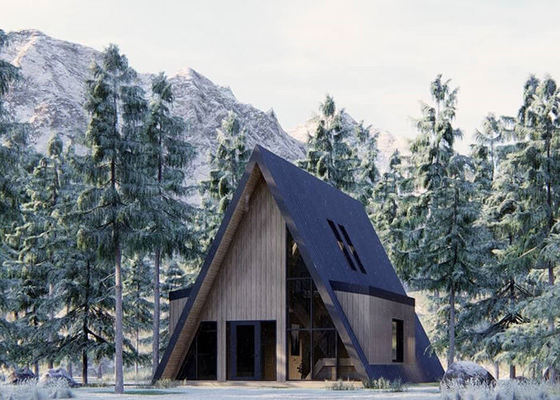 As/Nzs Standard Design Mini Home Prefab A Frame Homes Pour les kits de maison de petite taille