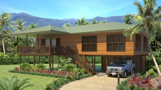 Maison en bois d'acier léger Bungalow / Bungalows de plage de luxe pour la Thaïlande Îles Cook