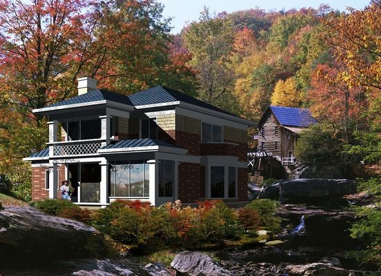 Chambres en acier préfabriquées résistantes aux tremblements de terre: Villas de plage préfabriquées résistantes au vent à vendre