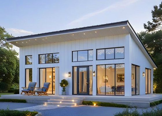 NS/AS maison de plage préfabriquée bungalow en bois logement préfabriqué complet avec 3 chambres