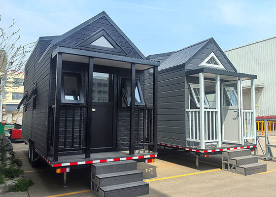 Chambres modulaires préfabriquées Mobiles Petite maison sur roues pour camping