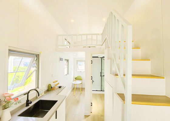 Prefabricated Steel Frame Mini House With Laminate Flooring 110/220V/240v Electrical