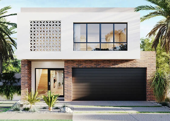 Villa modulaire préfabriquée de 3 chambres avec kits de maison modulaire et revêtement métallique thermique