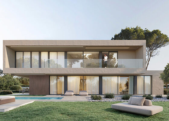 Maison modulaire en acier léger préfabriquée selon la norme AS/NZS, système de panneaux de Chine