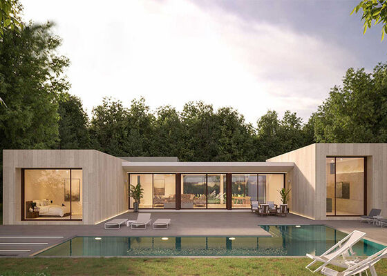 Système de panneaux en acier léger modulaire