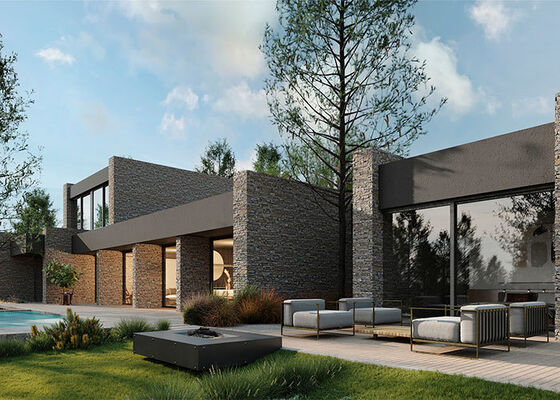 Certification ICC-ES Luxe maison modulaire à deux étages moderne équipements mobiles préfabriqués légers Stee