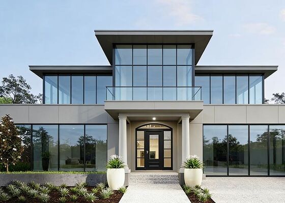 Modern préfabriqué panneaux de maison kits maisons modulaires AS / US Standard Light Steel Frame House Villa