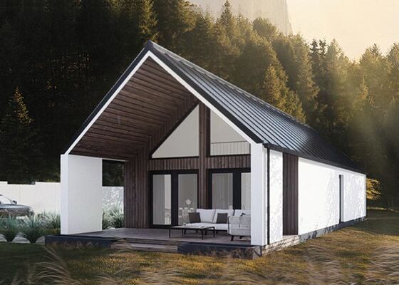 Maison préfabriquée modulaire en acier léger Villa portable Cabine préfabriquée Maison en Pologne