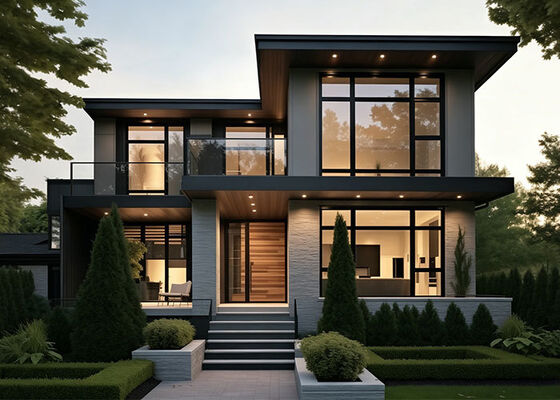 Maison préfabriquée Maison de luxe avec AS/US Villa en acier léger