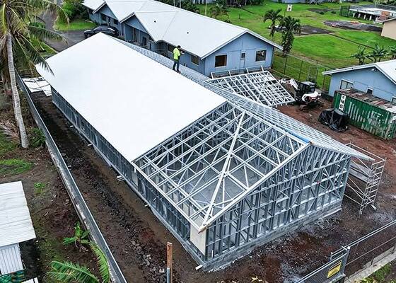 Villa de luxe préfabriquée en acier léger Ottoville | Maison côtière pour les Samoa américaines