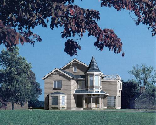 Prefabricated Rural Villa With Light Steel Frame , Quick Assemble Prefab Modular Housing