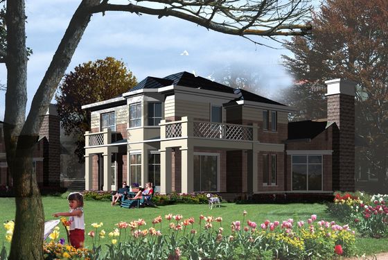 Professional Prefab Steel House Quake-Proof With Light Gauge Steel Structure