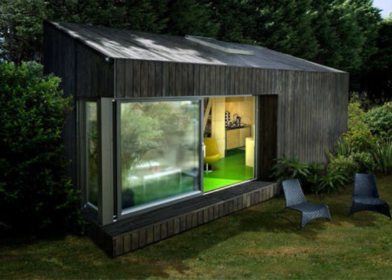 Préfabriqué cadre en acier à jauge légère studio de jardin maison norme ISO