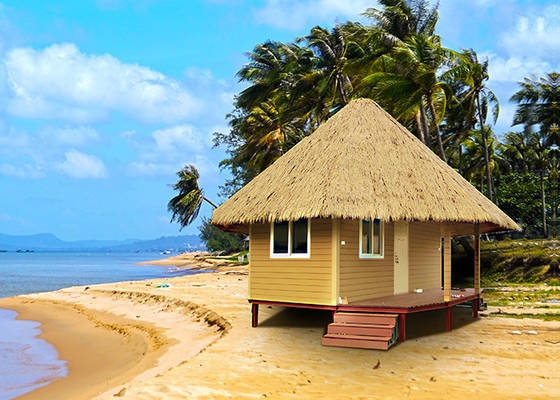 EU/USA/NZ/AU Standard économique à faible coût Bungalow moderne en acier préfabriqué