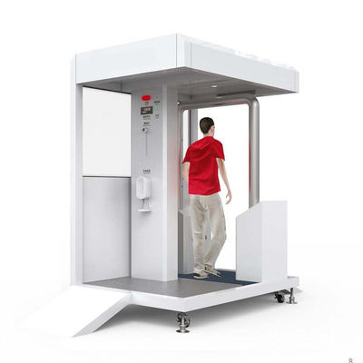 Mesure de température en bleu profond désinfection stérilisation des mains machine anti-épidémique intelligente