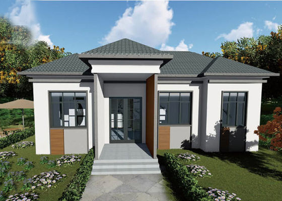 Le revêtement de Wpc a pré fabriqué les kits à la maison préfabriqués modernes de preuve de cyclone de maisons