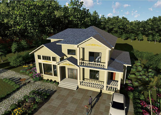 Maison préfabriquée en acier léger certifiée ICC-ES avec villa et meilleur prix