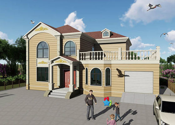 Plaque de protection contre le vent ultra moderne maison préfabriquée en acier léger