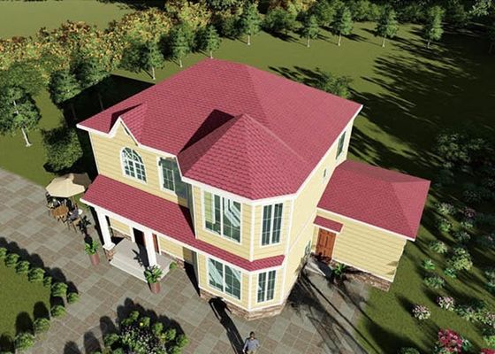 Panneau ALC Recyclable Logements préfabriqués verts personnalisables Villa préfabriquée en acier légère