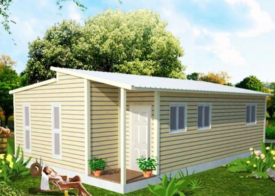 Fast Assemble Low Cost Light Steel Frame Houses AS Granny Flat With 2bath For Living