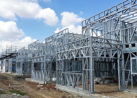 Light Gauge Steel Framing House Structure , Quick Installation Prefab House Villa Townhouse