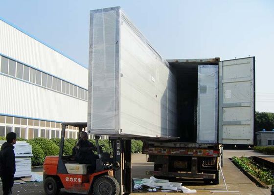 Maisons modulaires modernes avec ossature métallique légère, maisons pliables préfabriquées, granny flat